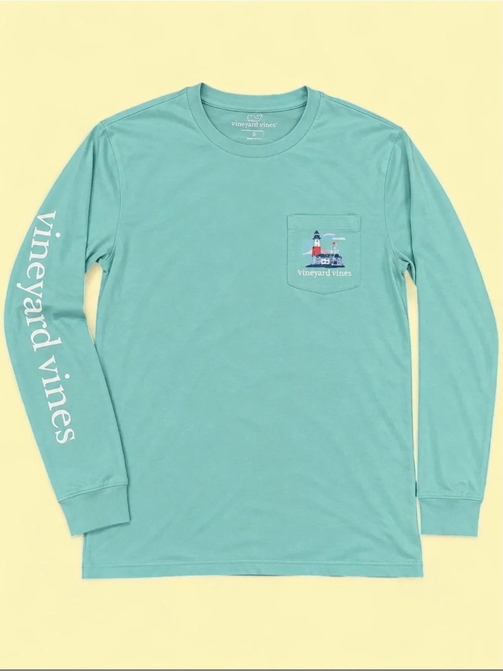 Vineyard Vines Lighthouse Long Sleeve Pocket Tee